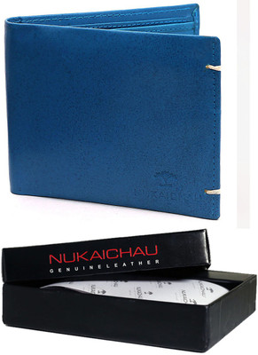 

Nukaichau Men Casual Blue Genuine Leather Wallet(9 Card Slots)