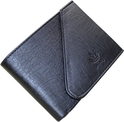 

KINGSMAN Men Formal Black Genuine Leather Wallet(10 Card Slots)