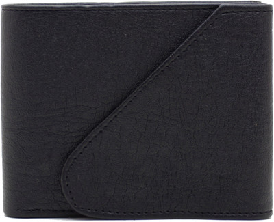 

MS Men Casual Black Artificial Leather Wallet(4 Card Slots)