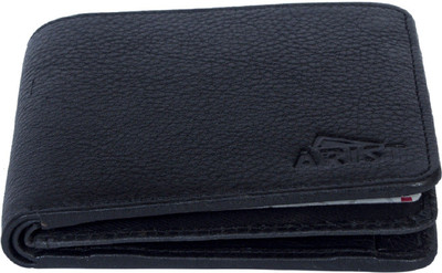 

Arist Men Formal Blue Genuine Leather Wallet(7 Card Slots), Black