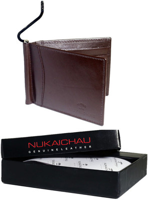 

Nukaichau Men Casual Brown Genuine Leather Money Clip(9 Card Slots)