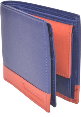

Bull Kraft Men Blue, Orange Genuine Leather Wallet(6 Card Slots), Blue-04;orange-07