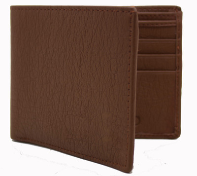 

MS Men Formal Brown Artificial Leather Wallet(10 Card Slots)