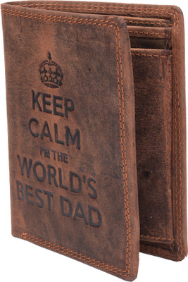 

Bull Kraft Men Brown Genuine Leather Wallet(5 Card Slots), Brown-05