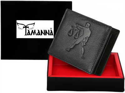 

Tamanna Men Casual Black Genuine Leather Wallet(1 Card Slot)
