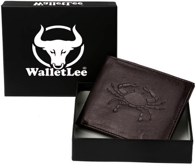 

WalletLee Men Casual Brown Genuine Leather Wallet(1 Card Slot)