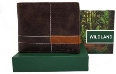 

Wildland Men Casual Brown Artificial Leather Wallet(6 Card Slots)