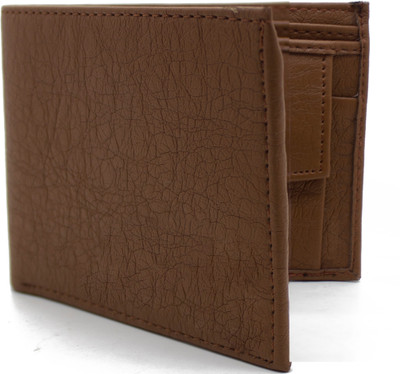 

MS Men Formal Brown Artificial Leather Wallet(4 Card Slots)