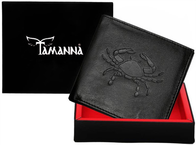 

Tamanna Men Casual Black Genuine Leather Wallet(1 Card Slot)