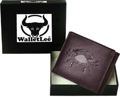 

WalletLee Men Casual Brown Genuine Leather Wallet(1 Card Slot)