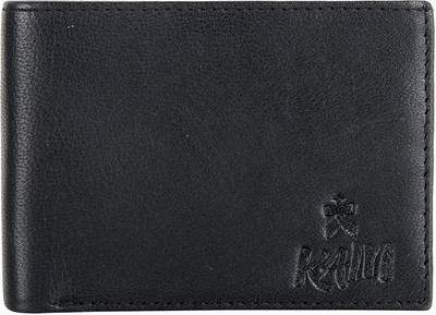 

KAIN Men Formal Black Genuine Leather Wallet(2 Card Slots)