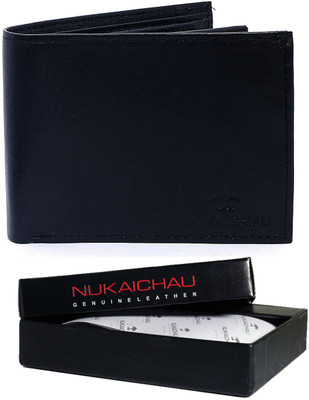 

Nukaichau Men Formal Black Genuine Leather Wallet(9 Card Slots)