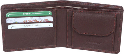 

Arist Men Casual Brown Genuine Leather Wallet(5 Card Slots)