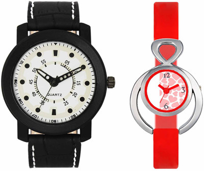 

VALENTIME VL16VT14 New Latest Stylish Designer Collection Leather Combo Couple Fancy Casual Best Offer Watch - For Men & Women