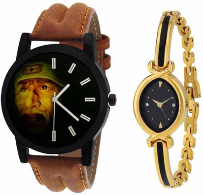

SPLAZOS Combo Presenting the Leather Strap And Formal Design For Men And Women-132 Watch - For Boys & Girls