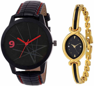 

SPLAZOS Combo Presenting the Leather Strap And Formal Design For Men And Women-08 Watch - For Boys & Girls
