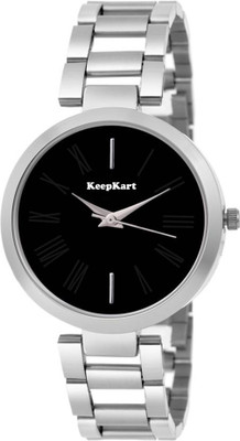 

Keepkart KT-910 Super Shineble Dial Silver Metal Chain Strap Women Watch - For Girls