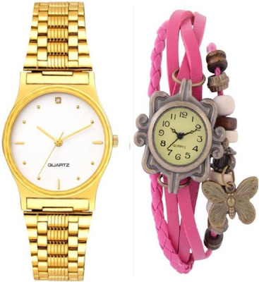 

brtrsd Branded EDBLE 21410-LE-Chain Watch for girls-dori pink For Boys (Pack of 2) brtr0uy4 Watch - For Men & Women