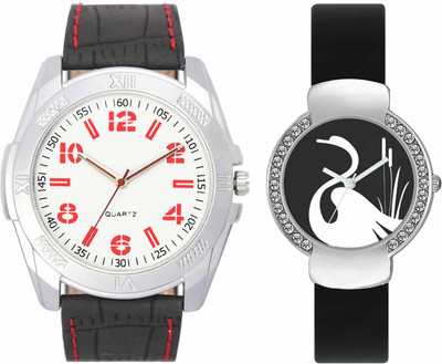 

VALENTIME VL29VT21 New Latest Stylish Designer Collection Leather Combo Couple Diamond Fancy Casual Best Offer Watch - For Men & Women
