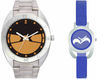

VALENTIME VL03VT17 New Latest Stylish Designer Collection Leather Combo Couple Silver Metal bracelet Fancy Casual Best Offer Watch - For Men & Women