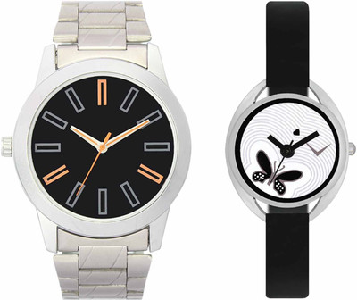 

VALENTIME VL01VT01 New Latest Stylish Designer Collection Leather Combo Couple Silver Metal bracelet Fancy Casual Best Offer Watch - For Men & Women