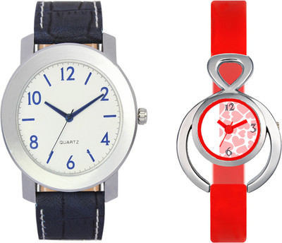 

VALENTIME VL11VT14 New Latest Stylish Designer Collection Leather Combo Couple Fancy Casual Best Offer Watch - For Men & Women