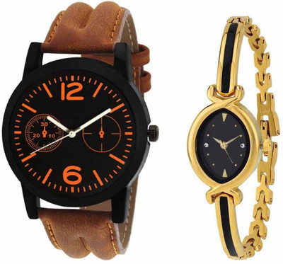 

SPLAZOS Combo Presenting the Leather Strap And Formal Design For Men And Women-16 Watch - For Boys & Girls