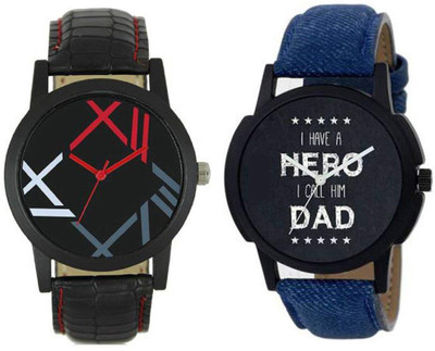 

Stylent New Festival Season Special Collection (combo-2)ST0712 Casual Analogue Black Dial Multi Strap Stylish Watch | Offer Watch - For Men