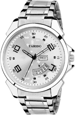 

Tarido TD1968SM03 Standard white dial stainless steel strap day & date working wrist Watch - For Men