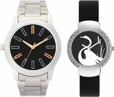

VALENTIME VL01VT21 New Latest Stylish Designer Collection Leather Combo Couple Diamond Fancy Casual Best Offer Watch - For Men & Women