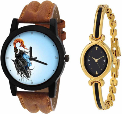 

SPLAZOS Combo Presenting the Leather Strap And Formal Design For Men And Women-77 Watch - For Boys & Girls