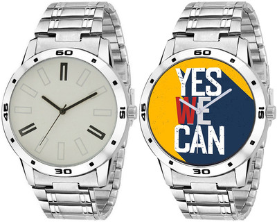 

SRK CREATION HP307311 Multicolour Dial Combo Pack Of - 2 Analog Watch - For Men