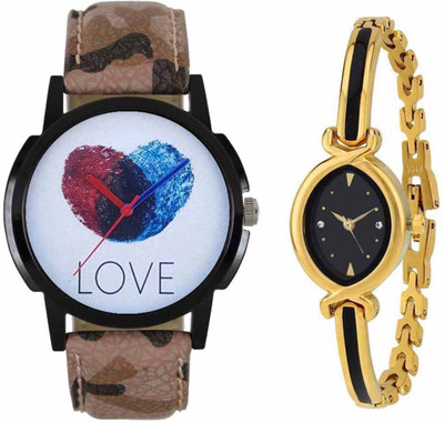 

SPLAZOS Combo Presenting the Leather Strap And Formal Design For Men And Women-112 Watch - For Boys & Girls