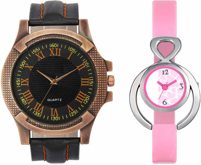

VALENTIME VL23VT13 New Latest Stylish Designer Collection Leather Combo Couple Fancy Casual Best Offer Watch - For Men & Women