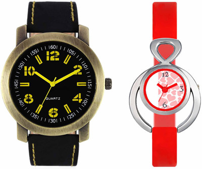 

VALENTIME VL33VT14 New Latest Stylish Designer Collection Leather Combo Couple Fancy Casual Best Offer Watch - For Men & Women