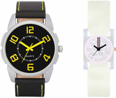

VALENTIME VL25VT10 New Latest Stylish Designer Collection Leather Combo Couple Fancy Casual Best Offer Watch - For Men & Women