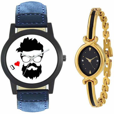 

SPLAZOS Combo Presenting the Leather Strap And Formal Design For Men And Women-43 Watch - For Boys & Girls