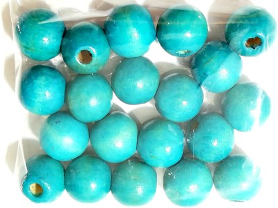 GOELX Wooden Round Beads for Jewellery Making, Beading & Art Craft Work - Pack of 100 , Size : 14mm X 14mm X 14mm