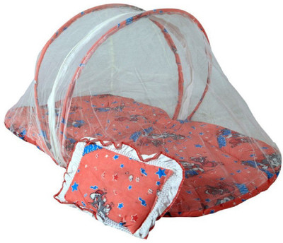 

Dhuloom cotton bedding set baby bedding , baby gift set, baby bed, baby mosquito net, baby gadda net(Fabric, LIGHT RED, GAJRI)