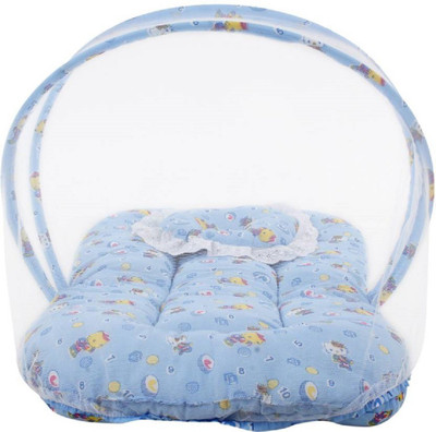 

Dhuloom cotton bedding set baby bedding baby bed, baby mosquito net, baby gadda net(Fabric, Blue)