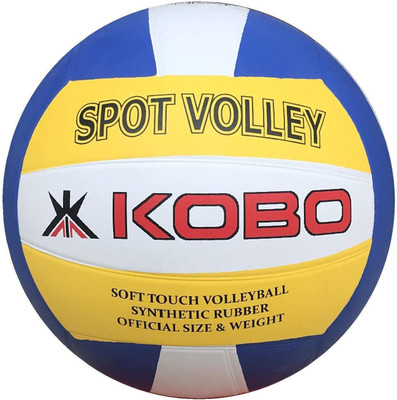 

Kobo Spot Volley Volleyball - Size: (Pack of 1, White, Multicolor