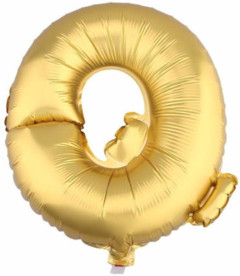 

BashNSplash Solid 17" ALPHABET FOIL BALLOON BIRTHDAY PARTY DECORATION GOLDEN Q (PACK OF 1) Letter Balloon(Gold, Pack of 1)