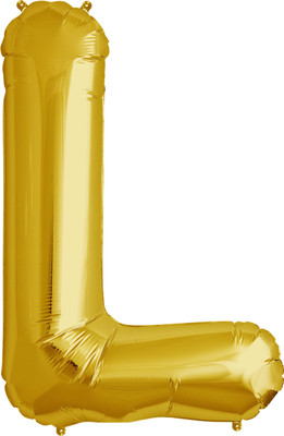 

BashNSplash Solid 17" ALPHABET FOIL BALLOON BIRTHDAY PARTY DECORATION GOLDEN L (PACK OF 1) Letter Balloon(Gold, Pack of 1)