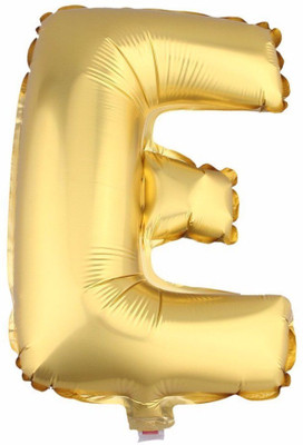 

BashNSplash Solid 17" ALPHABET FOIL BALLOON BIRTHDAY PARTY DECORATION GOLDEN E (PACK OF 1) Letter Balloon(Gold, Pack of 1)