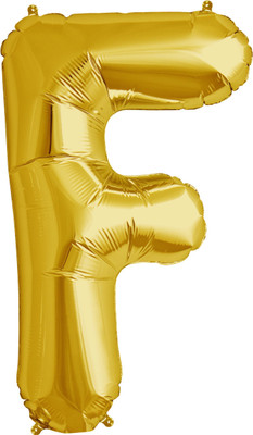 

BashNSplash Solid 17" ALPHABET FOIL BALLOON BIRTHDAY PARTY DECORATION GOLDEN F (PACK OF 1) Letter Balloon(Gold, Pack of 1)