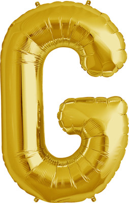 

BashNSplash Solid 17" ALPHABET FOIL BALLOON BIRTHDAY PARTY DECORATION GOLDEN G (PACK OF 1) Letter Balloon(Gold, Pack of 1)