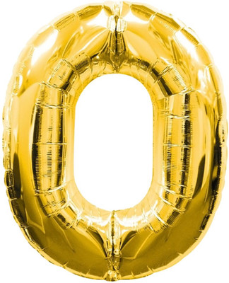 

BashNSplash Solid 17" NUMBER FOIL BALLOON BIRTHDAY PARTY DECORATION GOLDEN 0 (PACK OF 1) Letter Balloon(Gold, Pack of 1)