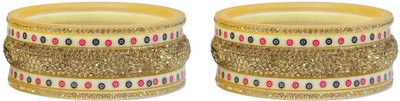 

Muchmore Alloy Bangle Set(Pack of 2), Gold