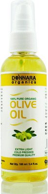 

Donnara Organics Premium Extra Light Olive oil- 100% Pure & Natural(100 ml) Hair Oil(100 ml)