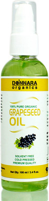 

Donnara Organics 100% Pure Grapeseed oil(100 ml)(100 ml)